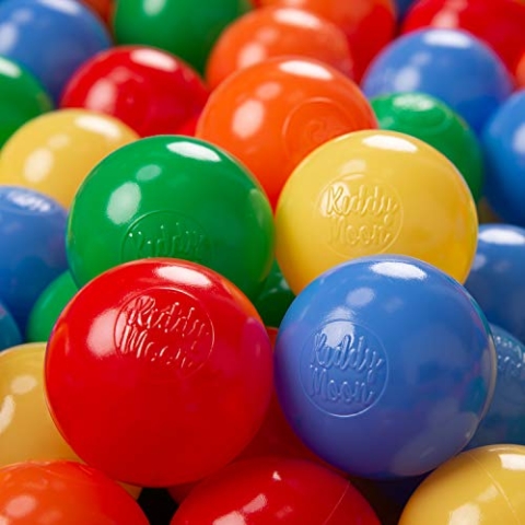 KiddyMoon Bälle für Bällebad 6cm Baby Spielbälle Kinder Plastikbälle Made In EU