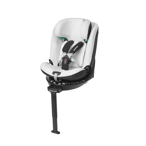 Maxi-Cosi Autositzbezug aus Bio-Baumwolle für Emerald 360 S, Babyschalenbezug, weiches, atmungsaktives und feuchtigkeitsabsorbierendes Material, waschmaschinenfest, Natural White