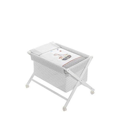 Interbaby 91922-01 Babywiege Modell Pirat, weiß, 8.06 kg