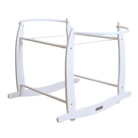 Clair de Lune Deluxe Schaukelständer für Babykörbe, Weiß