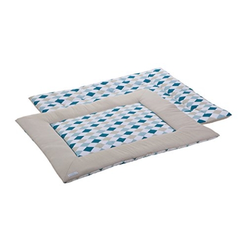 LITTLE DUTCH 5698 Laufgitter-Matte mint-beige Motiv: Rauten