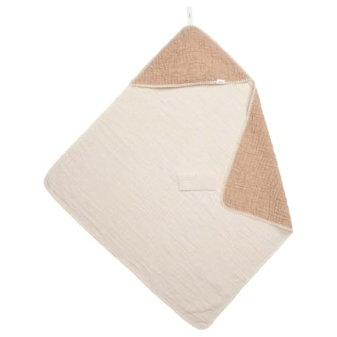 Koeka Baby Einschlagdecke - Für Babyschale - Für Wippe - Für Kinderwagen - Ideal Für Unterwegs - Rivoli - Baumwolle - Strapazierfähig - Braun - 100X100 Cm