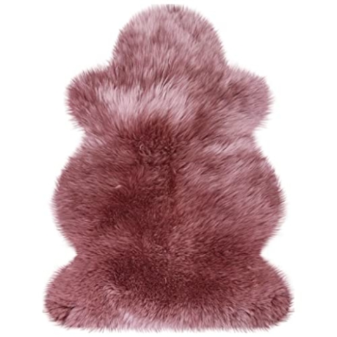 Heitmann Felle Wollschaf Lammfell mauve