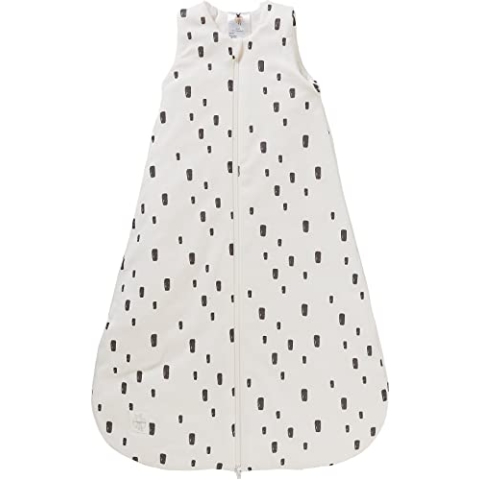LÄSSIG Baby Ganzjahres Schlafsack ohne Ärmel unisex/Sleeping Bag Interlock Bricks milky, Größe 62/68, 3-6 Monate
