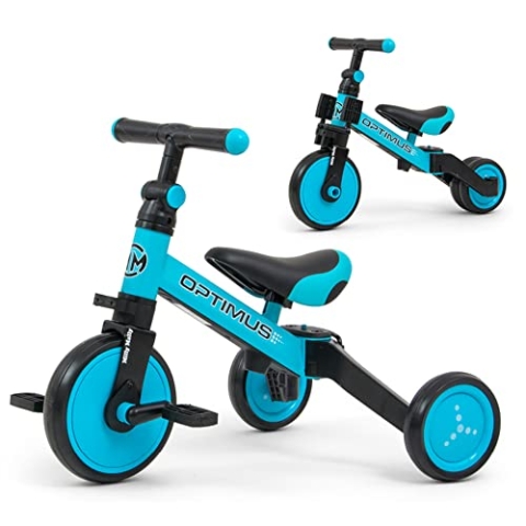 Dreirad-Laufrad für Kinder 3in1 Optimus Blue Milly Mally