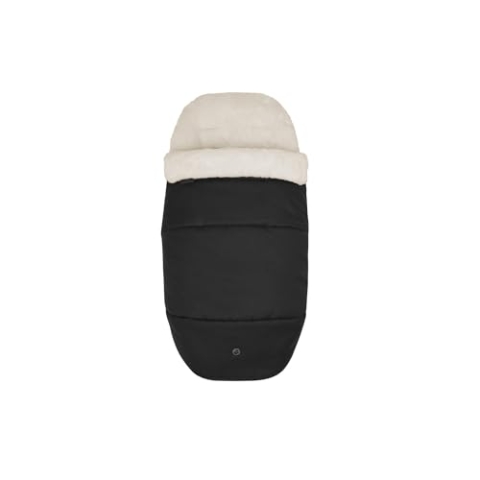 Maxi-Cosi kuschelig weicher 2-in-1 Fußsack, geeignet für alle Maxi-Cosi Kinderwagen, auch als Sitzpolster verwendbar, Black
