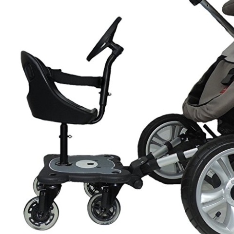 EICHHORN Kinderwagen Geschwisterboard Cozy B Rider + Sitz mit Lenkrad