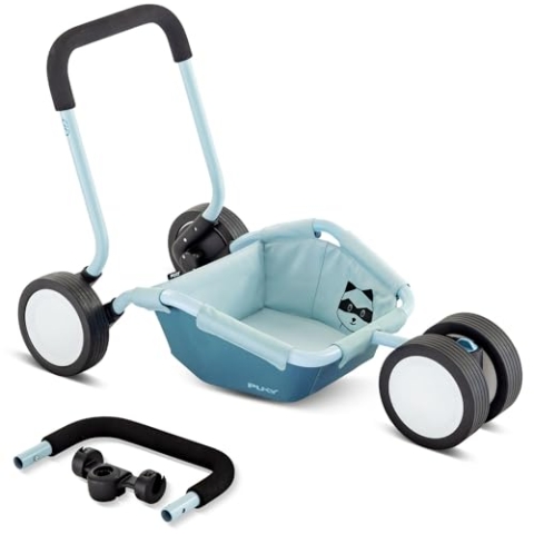 PUKY TRAILY Blau | 3-in-1 Vielseitiges Spielerlebnis | Lauflernwagen für Sicherheit & Entwicklung | Für Innen & Außen | Geeignet für PUKYLINO & WUTSCH Modelle | Ab 1 Jahr
