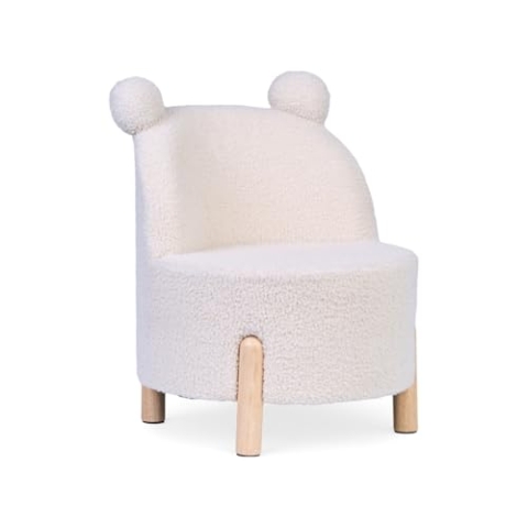 CHILDHOME, Kinderstuhl Teddy, 18Monate+, Birkenholz, 45x45x56cm, Teddy Ecru