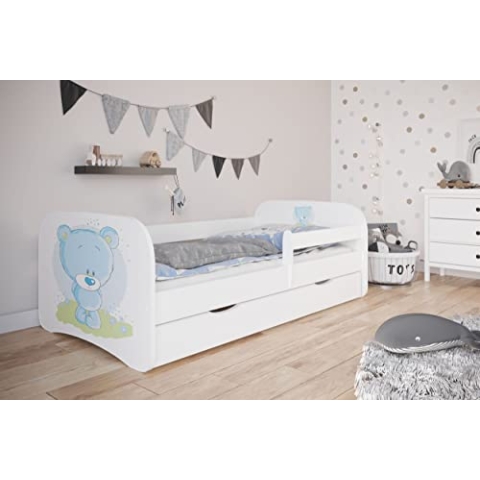 KOCOT KIDS babydreams 2 Tagesbett, Ingenieurholz, Weiß, 1 Person