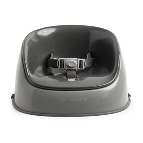 Prince Lionheart BoosterPOD Lite Grau Basis | Komfortabel | Dual Strap System | Langlebig | Tragbar | Stabil | Anti-Rutsch - Sturm