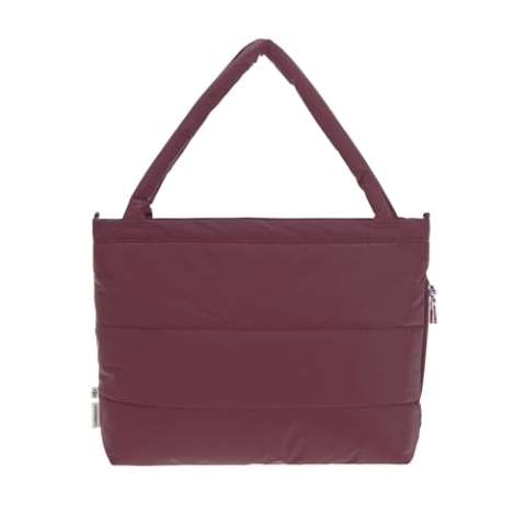 LÄSSIG Baby Wickeltasche Shopper mit Kinderwagenbefestigung/MIX Shopper deep red