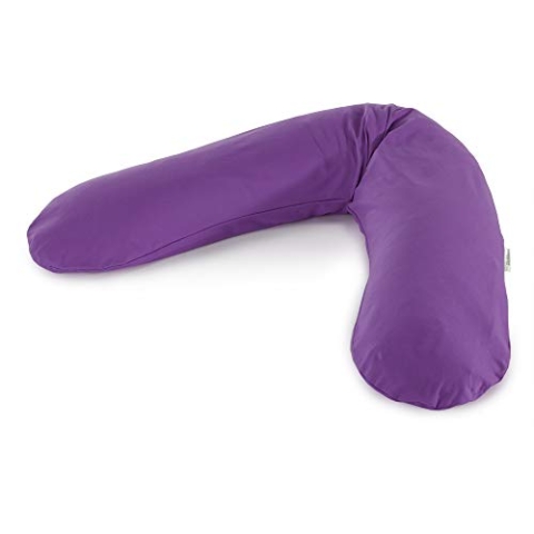 Stillkissen 190cm, Mikroperlenfüllung inkl. Bezug "Jersey lila"(12)