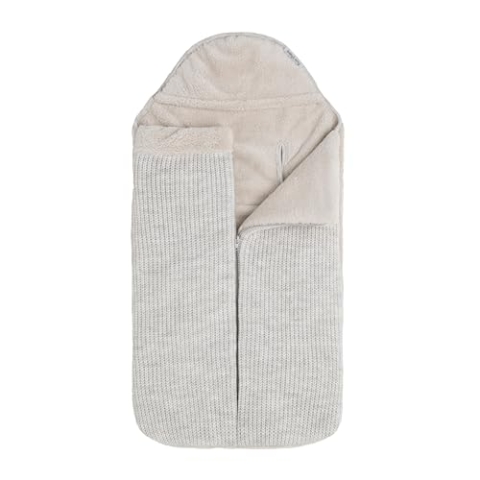 Baby's Only - Fußsack Hope - 0+ Fußsack Babyschale - Gefüttert - für 5- und 3-Punkt-Gurten Autositz - für Jungen und Mädchen - Ecru