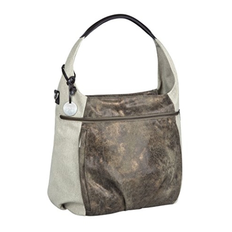 LÄSSIG Baby Wickeltasche Babytasche Stylische Tasche inkl. Wickelzubehör/Casual Hobo Bag olive / beige