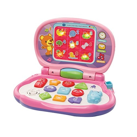 VTech – 191255 – Lumi Laptop für die Kleinsten (französische Version) Rosa