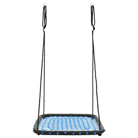 vidaXL Schaukel Nestschaukel Tellerschaukel Rundschaukel Kinderschaukel Gartenschaukel Kinder Garten 104x76 cm Belastbarkeit 200 kg Blau