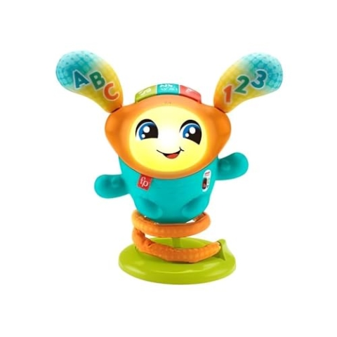 Fisher-Price Mon Petit DJ (französische Version), interaktives Spielzeug mit Lichtern und Animation, für Babys und Kleinkinder, Spielzeug für Kinder, ab 9 Monaten, HJP88