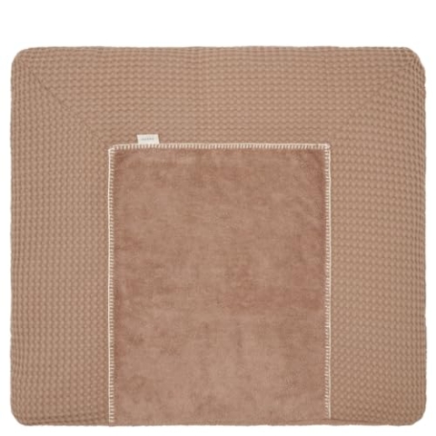 Koeka Wickelauflagenbezug - Spannbezug Für Wickelunterlage - Amsterdam - Waffelstoff Aus Baumwolle - Abwaschbar - Braun 75X85