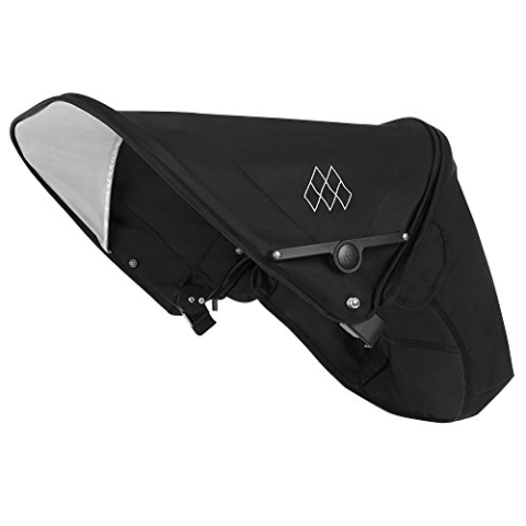 Maclaren Triumph Hood - Ausziehbare UPF50 + / wasserdichte Kapuze für Triumph Buggys. Erhältlich in Schwarz / Kohle PM1Y050032, Black