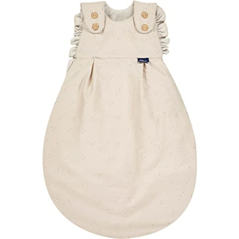 Alvi Baby-Mäxchen Außensack Leichter Kinderschlafsack mitwachsend & atmungsaktiv Volant 68/74