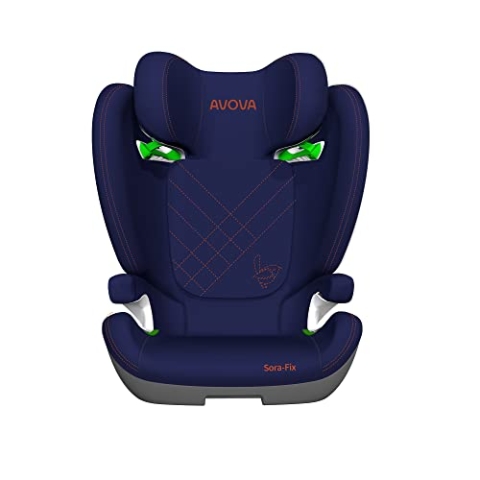 AVOVA Sora-Fix (River Blue), der Folgesitz geeignet von 100 bis 150 cm, 4 bis 12 Jahre, mit Isofix, Booster Autositz