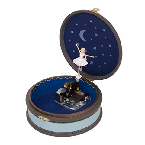 Trousselier - Ballerina der Film - Musikdosen von Felicie - Kleine Musikschmuckdose - Sammlerstück - Sehr zerbrechlich . - Musik Schwanensee - Farbe blau