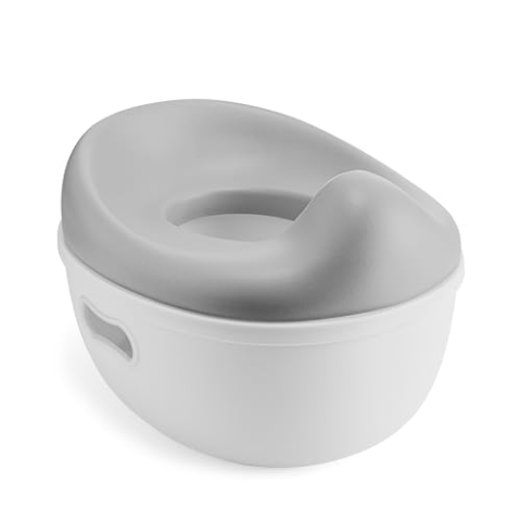 Kikkaboo Töpfchen 3 in 1 Trio, Toilettensitz, Tritthocker, rutschfeste Basis, Farbe:grau