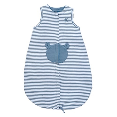 Noukies Mix & Match Schlafsack Jersey Petrol/Weiß 70 cm