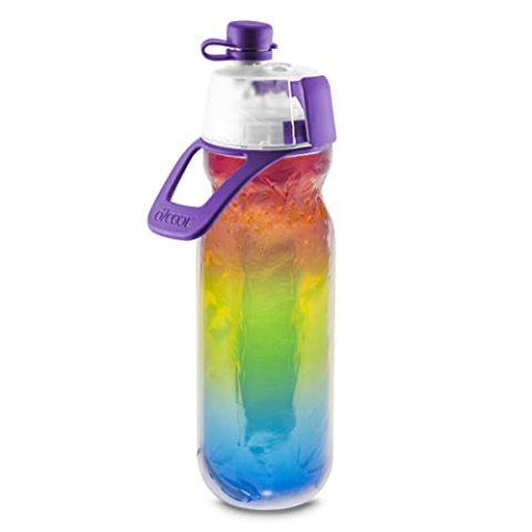 O2COOL Mist 'N Sip Misting Wasserflasche, 2-in-1, Nebel- und Schluckfunktion - Pride