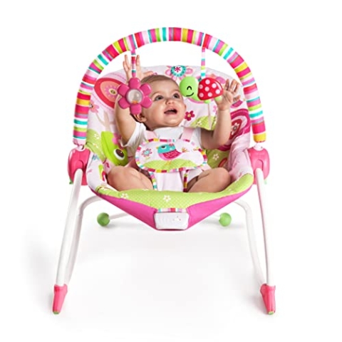Bright Starts, Wippe für Babies und Kleinkinder, Raspberry Garden