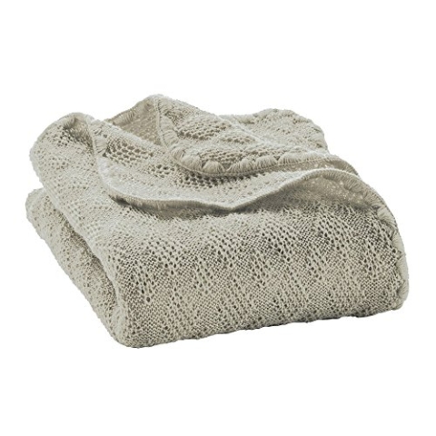 Disana 2311001 - Babydecke Wolle grau, Größe: 80x100 cm