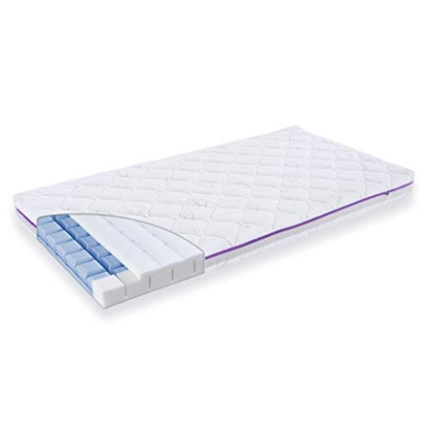 Träumeland Baby- und Kindermatratze Schlummerstern, Größe 70 x 140 cm mit hochflexiblen, freistehenden 3D-comfort-pads für besten Liegekomfort