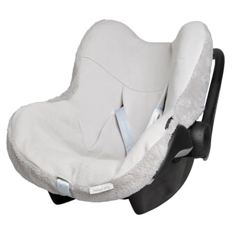 Baby's Only - Bezug Babyschale Cozy - Gruppe 0+ - Babyschalenbezug aus Teddystoff - Schonbezug für Autositz - für 3- und 5-Punkt-Gurte - Kindersitzbezug für Jungen und Mädchen - Urban Taupe
