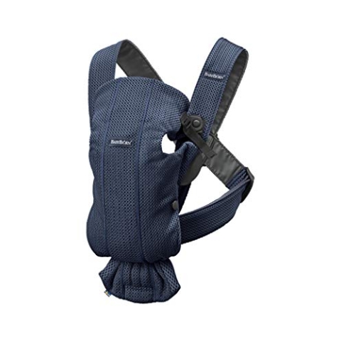 BabyBjörn Babytrage Mini, 3D-Netzstoff, Marineblau