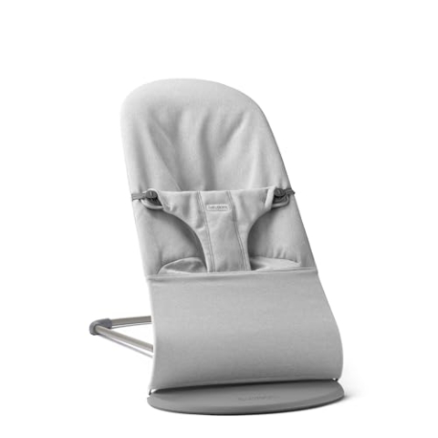 BabyBjörn Babywippe Bliss, Gewebt Melange, Hellgrau