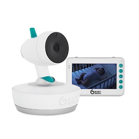 Babymoov Babyphone YOO-Moov - 360 Grad Kamera mit Fernsteuerung, 4,3" Bildschirm