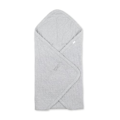 BEMINI Wickeldecke Pady quilted + Jersey Mix grey