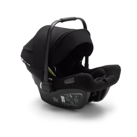 Bugaboo Turtle Air by Nuna, komfortabler Autokindersitz für Babys und Kleinkinder, ultra-leicht, sicher und praktisch, mit Sonnendach und Guckloch, schwarz