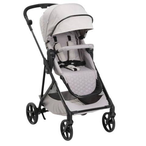 Chicco Kinderwagen Seety, Leicht und kompakt, von 0 Monaten bis 4 Jahren, bis 22 kg, faltbar, verstellbare Rückenlehne, automatischer 1-Stufen-Verschluss, Sonnendach und Regenschutz