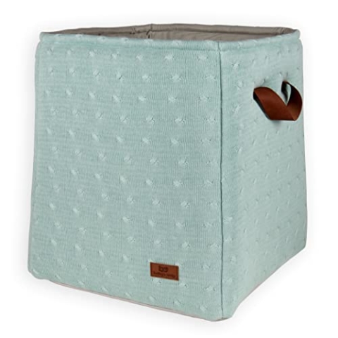 Baby's Only - Aufbewahrungskorb Cable - Spielzeug-Organizer - Kinderzimmer aufbewahrung - Feuchtigkeitsbeständigen Boden - Mint - 38x38x44 cm