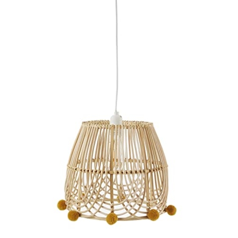 VERTBAUDET Kinderzimmer Lampenschirm aus Rattan braun ONE SIZE