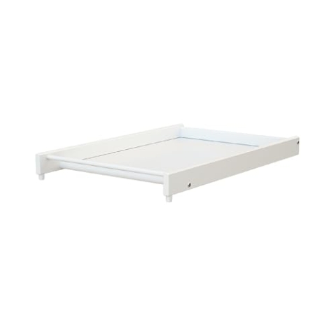 AT4 – Großer weißer ESSENTIEL-Wickeltisch für ESSENTIEL-Babybett aus Holz für 60 x 120 und 70 x 140 cm