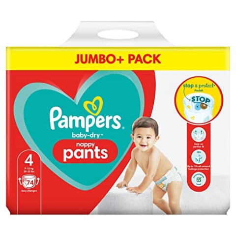 Baby-Dry Hosen Größe 4, Windel, für 9 kg-15 kg