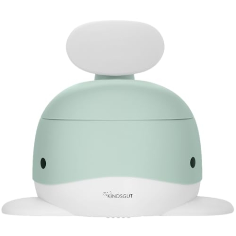 Kindsgut Kinder-Töpfchen, Babytopf WC/Klo, kinderfreundliches Wal-Design und dezente Farben, Toiletten-Training, Aquamarin
