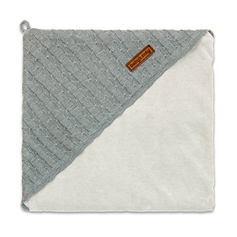 Baby's Only 542422 Kapuzenhandtuch Fein mit Nickistoff grau