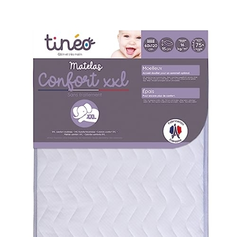 Tineo 454400 Matratze CONFORT, 60x120, XXL, weiß