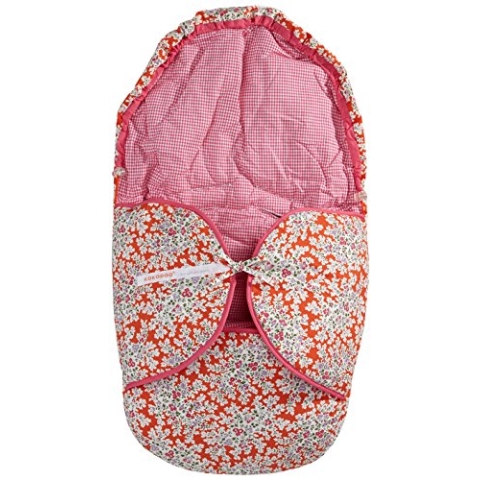 Kokodoo 9501 Babyschale Fussack Zweiseitig Blume, orange