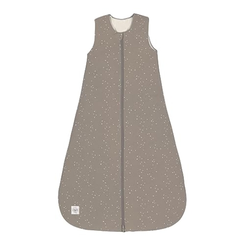 LÄSSIG Baby Ganzjahres Schlafsack ohne Ärmel unisex/Sleeping Bag Interlock Sprinkle taupe, Größe 86/92, 13-24 Monate