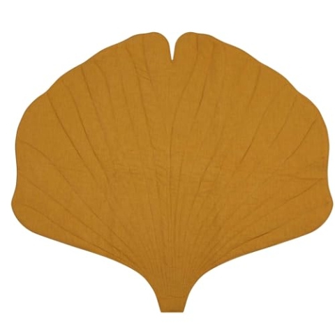Moi Mili Matte Sitzmatte für Kinder Spielmatte Ginkgo-Biloba-Blatt-Matte Spielteppich für das Kinderzimmer Wanddekoration 120 x 110 cm Matte für Kinder Tipi-Zelt